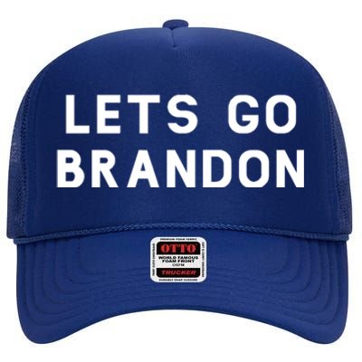 Lets Go Brandon! High Crown Mesh Back Trucker Hat