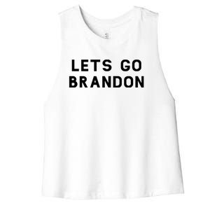 Lets Go Brandon! Women's Racerback Cropped Tank