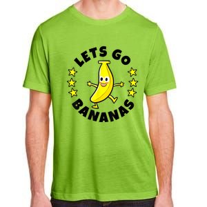 Lets Go Bananas | Funny Fruit Pun | Banana Adult ChromaSoft Performance T-Shirt