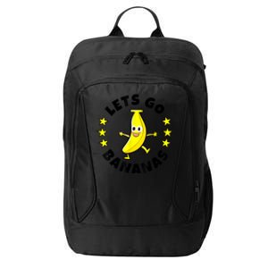 Lets Go Bananas | Funny Fruit Pun | Banana City Backpack