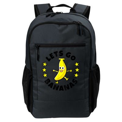 Lets Go Bananas | Funny Fruit Pun | Banana Daily Commute Backpack