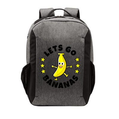 Lets Go Bananas | Funny Fruit Pun | Banana Vector Backpack