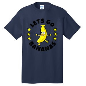 Lets Go Bananas | Funny Fruit Pun | Banana Tall T-Shirt