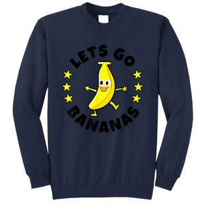 Lets Go Bananas | Funny Fruit Pun | Banana Tall Sweatshirt