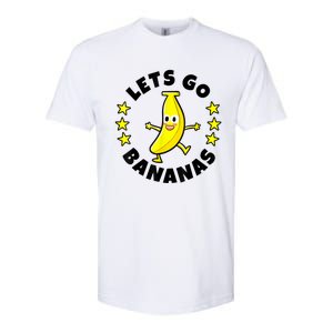 Lets Go Bananas | Funny Fruit Pun | Banana Softstyle CVC T-Shirt