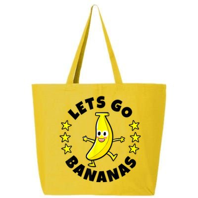 Lets Go Bananas | Funny Fruit Pun | Banana 25L Jumbo Tote