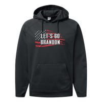 Lets Go Brandon LetS Go Brandon Usa Flag Performance Fleece Hoodie