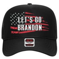 Lets Go Brandon LetS Go Brandon Usa Flag High Crown Mesh Back Trucker Hat