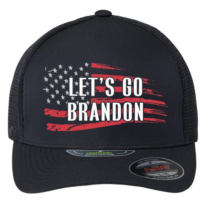 Lets Go Brandon LetS Go Brandon Usa Flag Flexfit Unipanel Trucker Cap