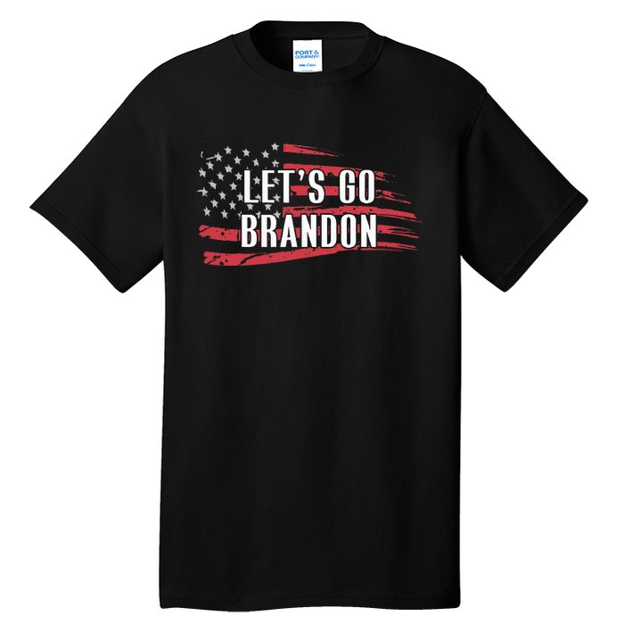 Lets Go Brandon LetS Go Brandon Usa Flag Tall T-Shirt