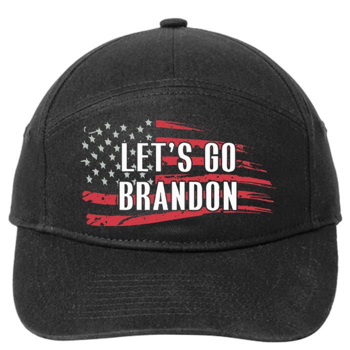 Lets Go Brandon LetS Go Brandon Usa Flag 7-Panel Snapback Hat