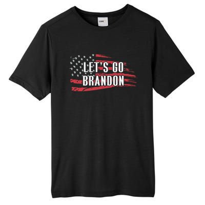 Lets Go Brandon LetS Go Brandon Usa Flag Tall Fusion ChromaSoft Performance T-Shirt