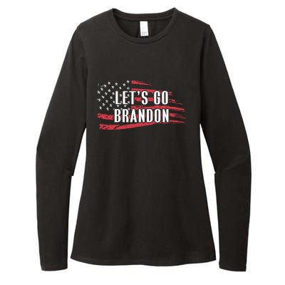 Lets Go Brandon LetS Go Brandon Usa Flag Womens CVC Long Sleeve Shirt