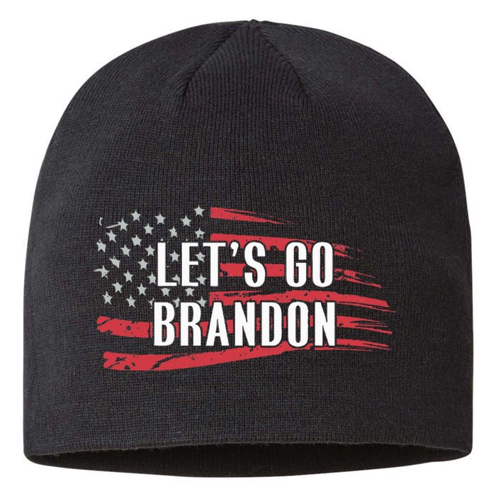 Lets Go Brandon LetS Go Brandon Usa Flag Sustainable Beanie