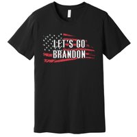 Lets Go Brandon LetS Go Brandon Usa Flag Premium T-Shirt