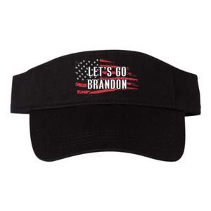 Lets Go Brandon LetS Go Brandon Usa Flag Valucap Bio-Washed Visor