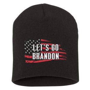 Lets Go Brandon LetS Go Brandon Usa Flag Short Acrylic Beanie