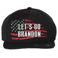 Lets Go Brandon LetS Go Brandon Usa Flag Wool Snapback Cap