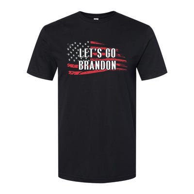 Lets Go Brandon LetS Go Brandon Usa Flag Softstyle CVC T-Shirt