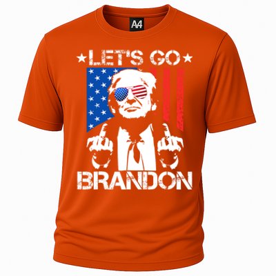 LetS Go Brandon Pro Trump 2024 Flag Anti Joe Biden Gift Cooling Performance Crew T-Shirt