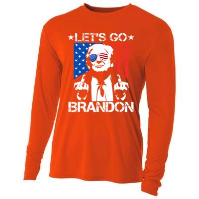 LetS Go Brandon Pro Trump 2024 Flag Anti Joe Biden Gift Cooling Performance Long Sleeve Crew