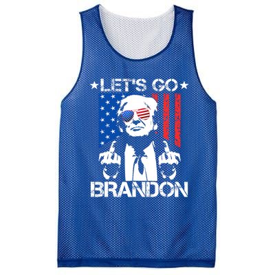 LetS Go Brandon Pro Trump 2024 Flag Anti Joe Biden Gift Mesh Reversible Basketball Jersey Tank