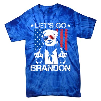 LetS Go Brandon Pro Trump 2024 Flag Anti Joe Biden Gift Tie-Dye T-Shirt