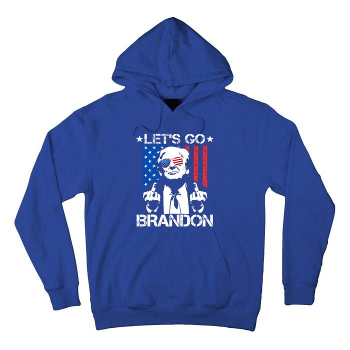 LetS Go Brandon Pro Trump 2024 Flag Anti Joe Biden Gift Tall Hoodie