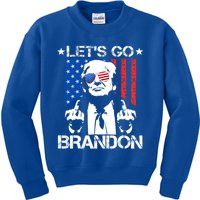 LetS Go Brandon Pro Trump 2024 Flag Anti Joe Biden Gift Kids Sweatshirt