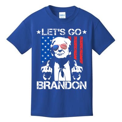 LetS Go Brandon Pro Trump 2024 Flag Anti Joe Biden Gift Kids T-Shirt