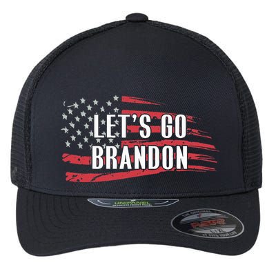 Lets Go Brandon LetS Go Brandon Usa Flag Flexfit Unipanel Trucker Cap