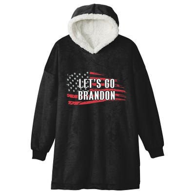 Lets Go Brandon LetS Go Brandon Usa Flag Hooded Wearable Blanket