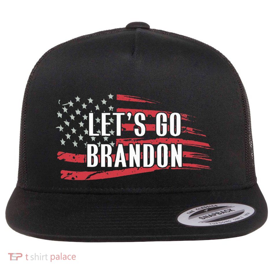 Lets Go Brandon LetS Go Brandon Usa Flag Flatbill Hat