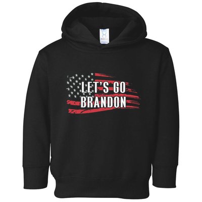 Lets Go Brandon LetS Go Brandon Usa Flag Toddler Hoodie