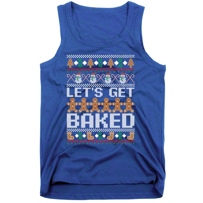 Lets Get Baked Ugly Christmas Gift Holiday Cookie Gift Tank Top