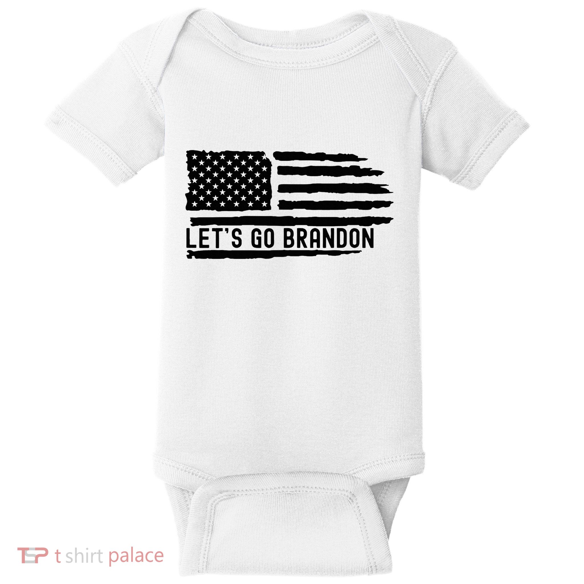 LetS Go Brandon Flag Sunglasses Baby Bodysuit