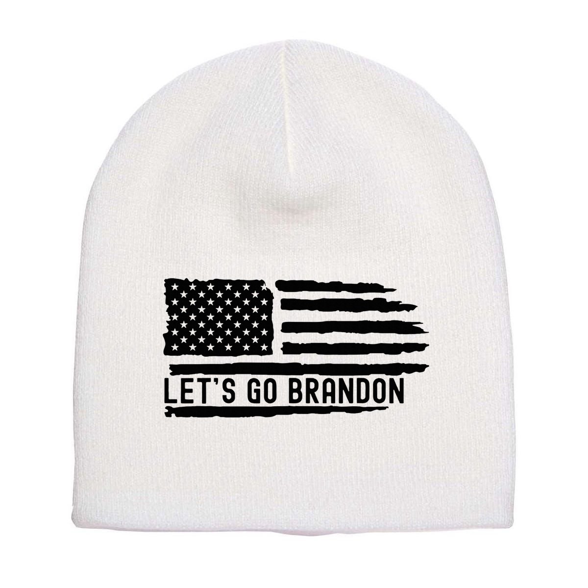 LetS Go Brandon Flag Sunglasses Short Acrylic Beanie