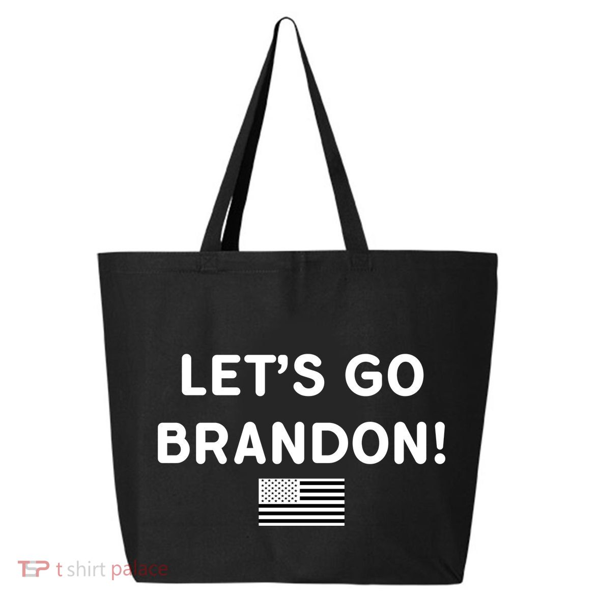 Let's Go Brandon Biden Chant Grey Style USD Flag 25L Jumbo Tote