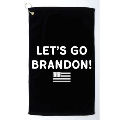 Let's Go Brandon Biden Chant Grey Style USD Flag Golf Towel