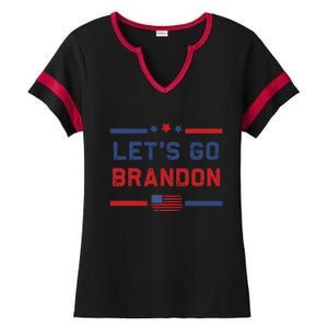 Let's Go Brandon Lets Go Brandon Ladies Halftime Notch Neck Tee