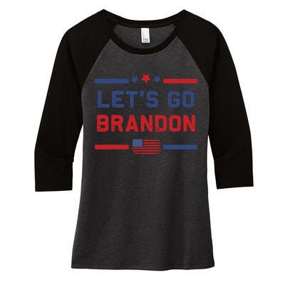 Let's Go Brandon Lets Go Brandon Women's Tri-Blend 3/4-Sleeve Raglan Shirt