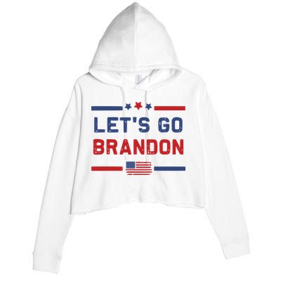 Let's Go Brandon Lets Go Brandon Crop Fleece Hoodie