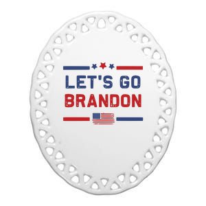 Let's Go Brandon Lets Go Brandon Ceramic Oval Ornament