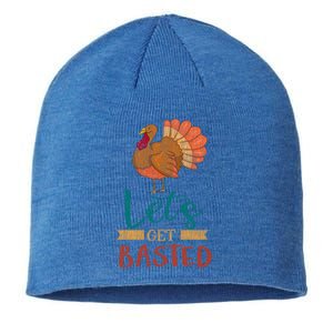 Lets Get Basted Turkey Thanksgiving Matching Family Group Funny Gift Sustainable Beanie