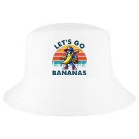 Lets Go Bananas Baseball Player Retro Sunset Cool Comfort Performance Bucket Hat