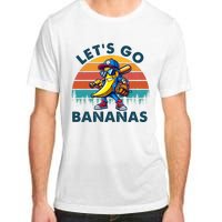 Lets Go Bananas Baseball Player Retro Sunset Adult ChromaSoft Performance T-Shirt