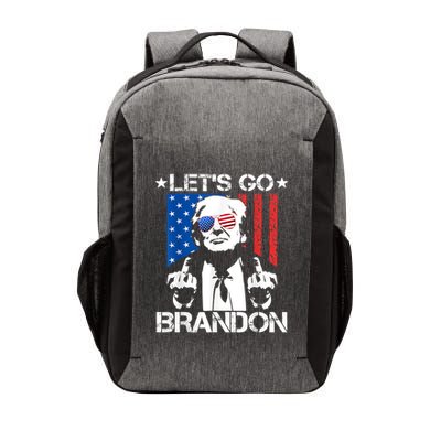Let's Go Brandon Trump Middle Finger Flag Vector Backpack
