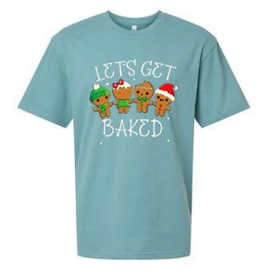 Lets Get Baked Cookie Weed Xmas Ugly Christmas Sweater Sueded Cloud Jersey T-Shirt