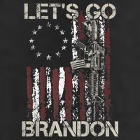 Lets Go Brandon Gun American Flag Patriots Let's Go Brandon Golf Towel