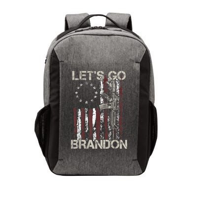 Lets Go Brandon Gun American Flag Patriots Let's Go Brandon Vector Backpack